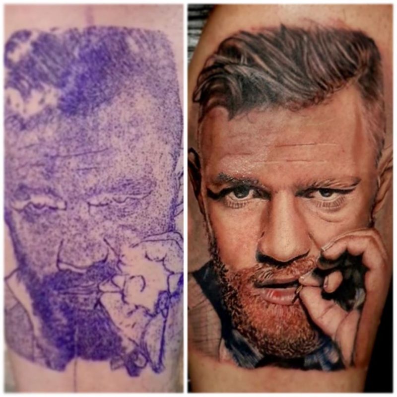 Tatuajes de Artes Marciales Mixtas (MMA) 28 Tatuaje realista en color de Conor