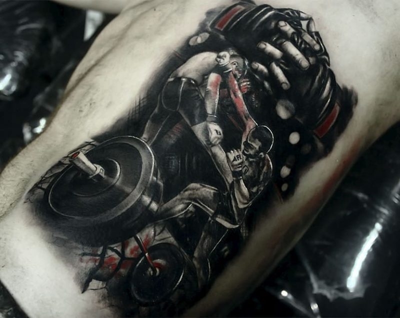 Tatuajes de Artes Marciales Mixtas (MMA) 34 Tatuaje de peleadores AFL