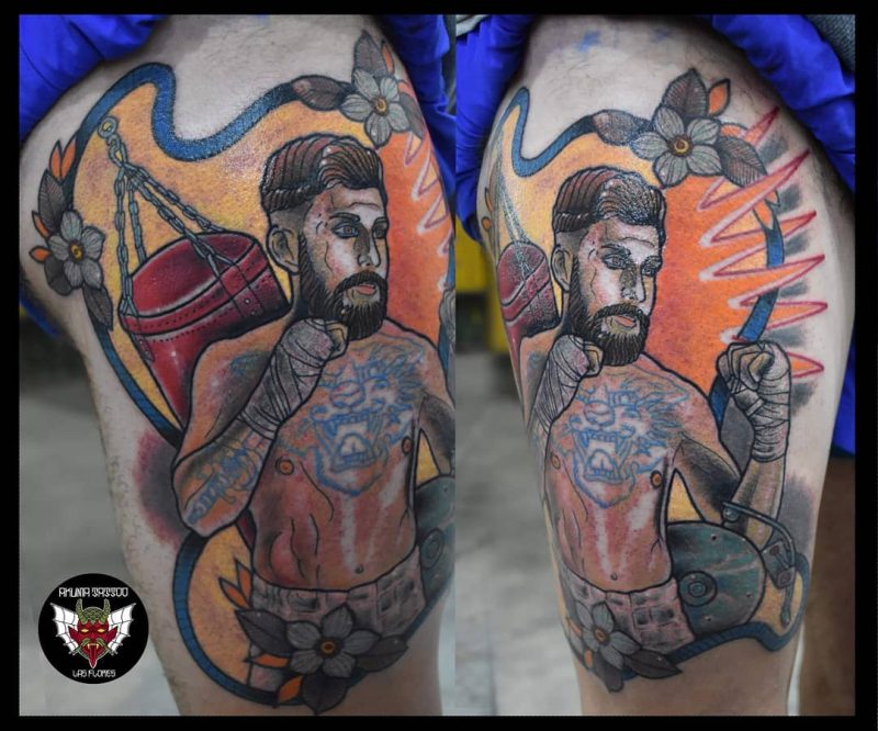 Martín Suarez Lerra 2019.03.20 mmafighter boxing boxingtraining mmatattoo boxingtattoo tattoos tattoo b