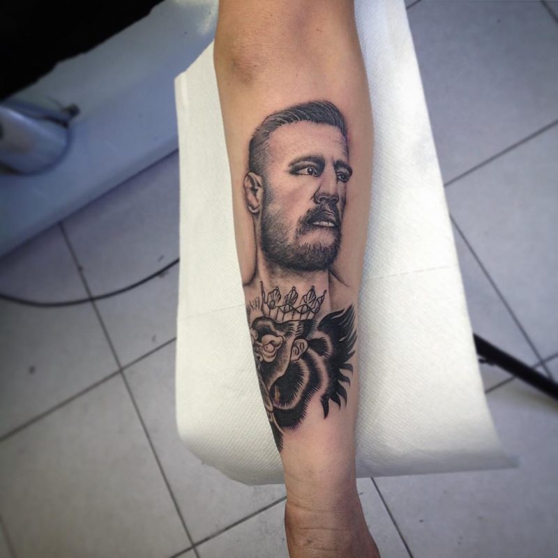 PeeMtAtTOo 2019.06.28 conormcgregor tattoo tattoos portraittattoo art myart armtattoo facetatt