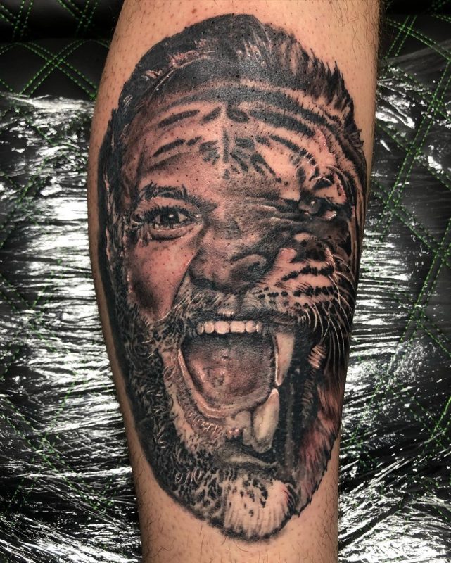 Scott Don 2019.10.25 3 of 3 Notorious Champ Champ... Conor McGregor Spirit Animal Swipe for Full Tattoo ➡