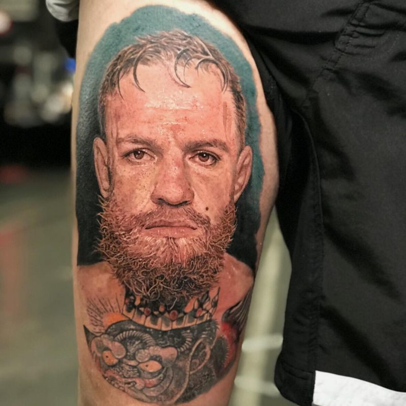 Uriela 2019.04.14 Here is the final photo of the Connor McGregor @thenotoriousmma portrait tatt