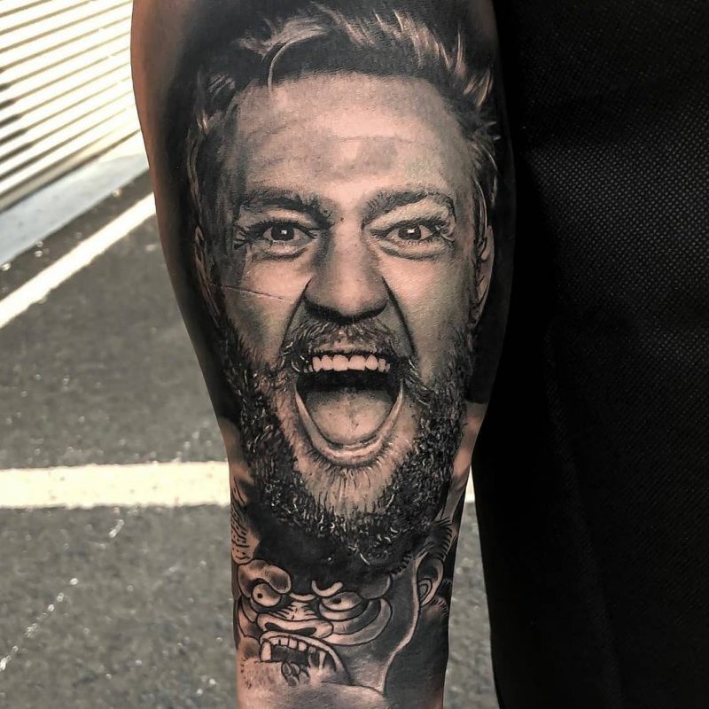 𝕋𝕒𝕥 𝕐𝕠𝕦 2020.01.19 1 of 10 Conor McGregor tats 🤜💥 . . Any UFC fans out there watch the fight ufc246 @t