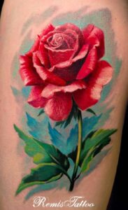 90 Tatuajes de Rosas Que Lucen Genial 11 rosa tattoo