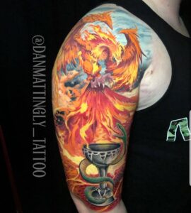 Renacer del Fénix: Míticos Tatuajes del Ave Fénix 2 ave fenix tattoo