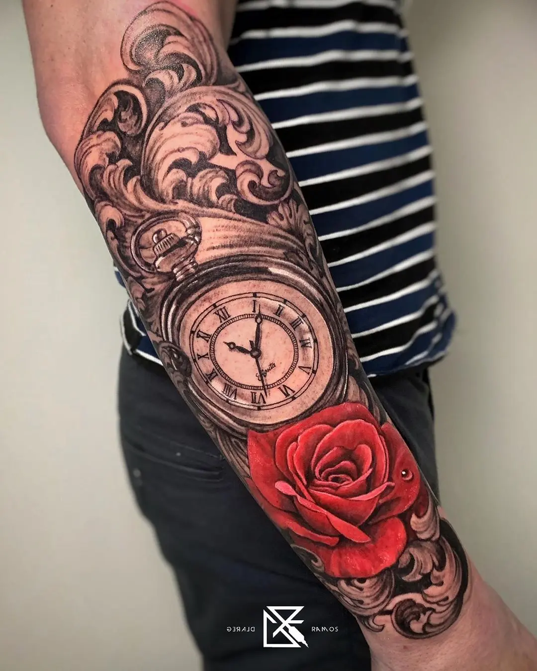 Galerías de Tatuajes Increíbles 22 G C∆STRO 2019.02.22 De la mano y maquina del virtuoso @geraldramosart 🙏🏼⏱🌹 . . . geraldramosart