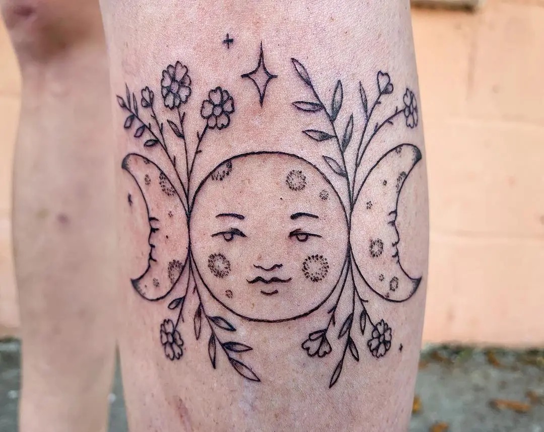 Incredible Tattoo Galleries 15 Hand poked Electric Tatts 2019.04.25 🌛🌝🌜 goddess moon for @care.rose ✨ • • • goddessmoon moontattoo occulttat