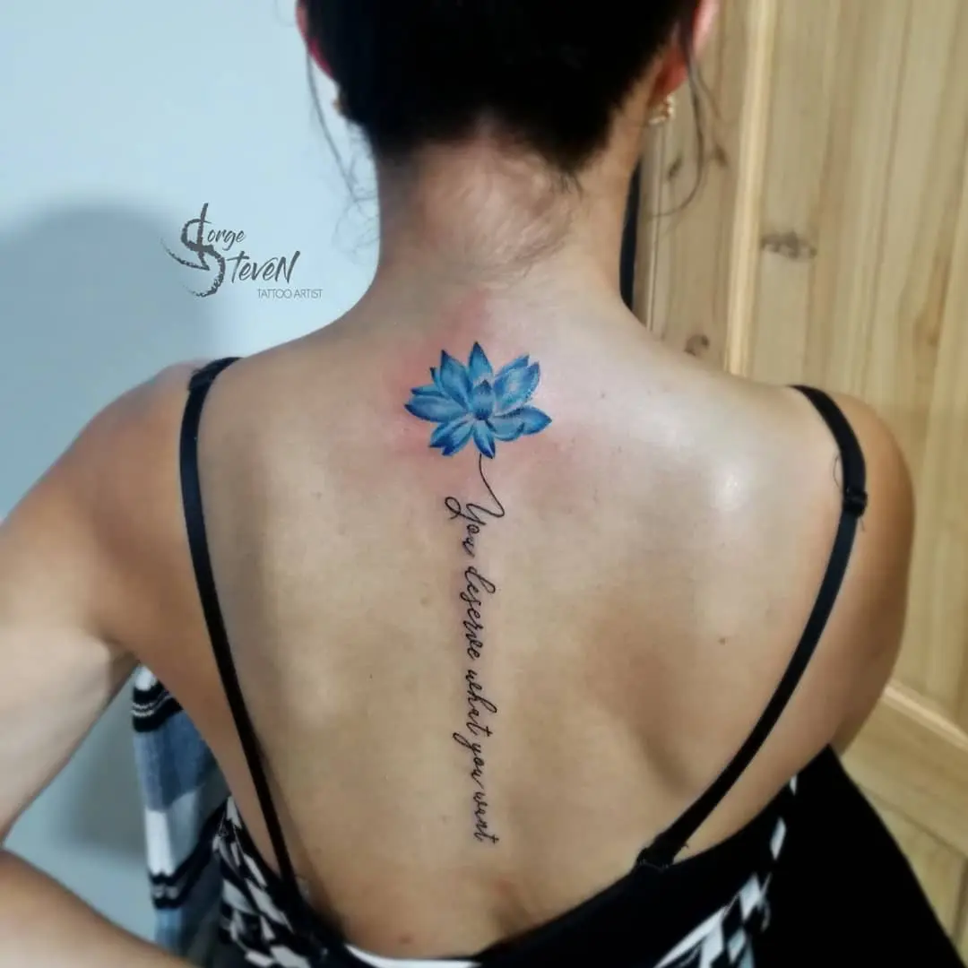 Galerías de Tatuajes Increíbles 27 Jorge Steven Tattoo 2019.04.19 Tattoo de flor de loto y frase 🌸 lototattoo flordeloto lotustattoo lotusgi