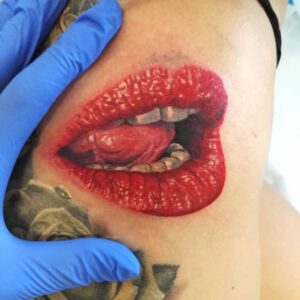 tatuajes de labios