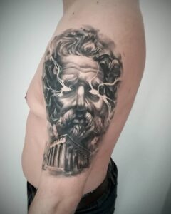 kosmoss 2020.05.08 🧙‍♂️⚡🏛️ Sadzijis Kaveraps zeus zeustattoo athens acropolis face greek