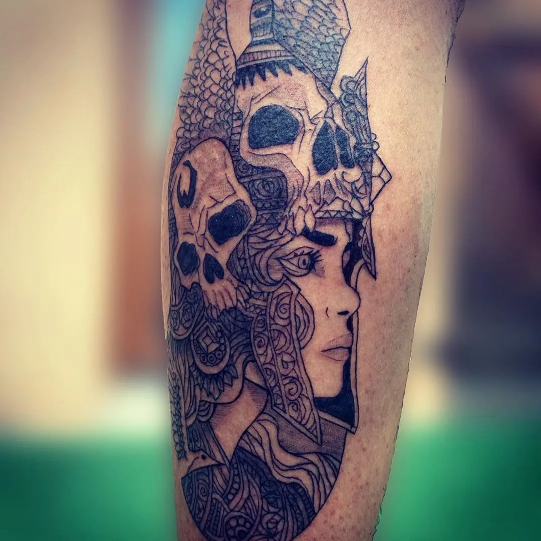 Galerías de Tatuajes Increíbles 35 FABIEN TATTOOS 2020.08.06 2 of 4 Les Valkyries ou Walkyries dans la mythologie nordique sont des divinités mine