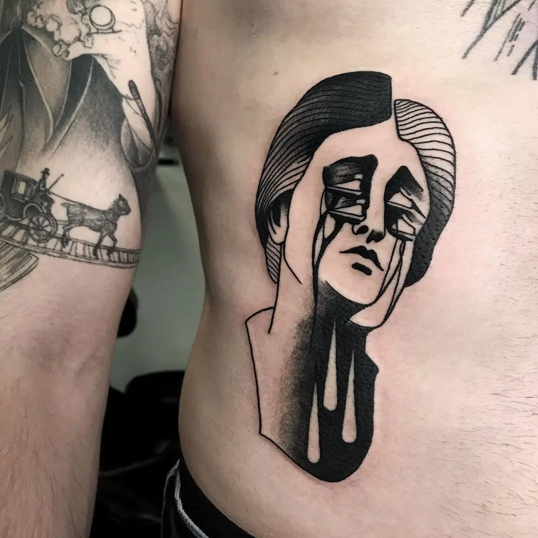 Galerías de Tatuajes Increíbles 39 Gabriel Smėlis Sand 2020.06.22 1 of 2 Crying spaghetti hair 😁 thanks to @nava consulting 🙌🙏 tattoo tattoos ink