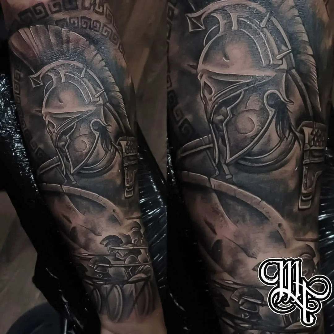 Galerías de Tatuajes Increíbles 42 Inés matadero 2020.07.15 Espartano del otro día Mil gracias 🦾🦾 . . . . . . . . . . . . . . tattoo