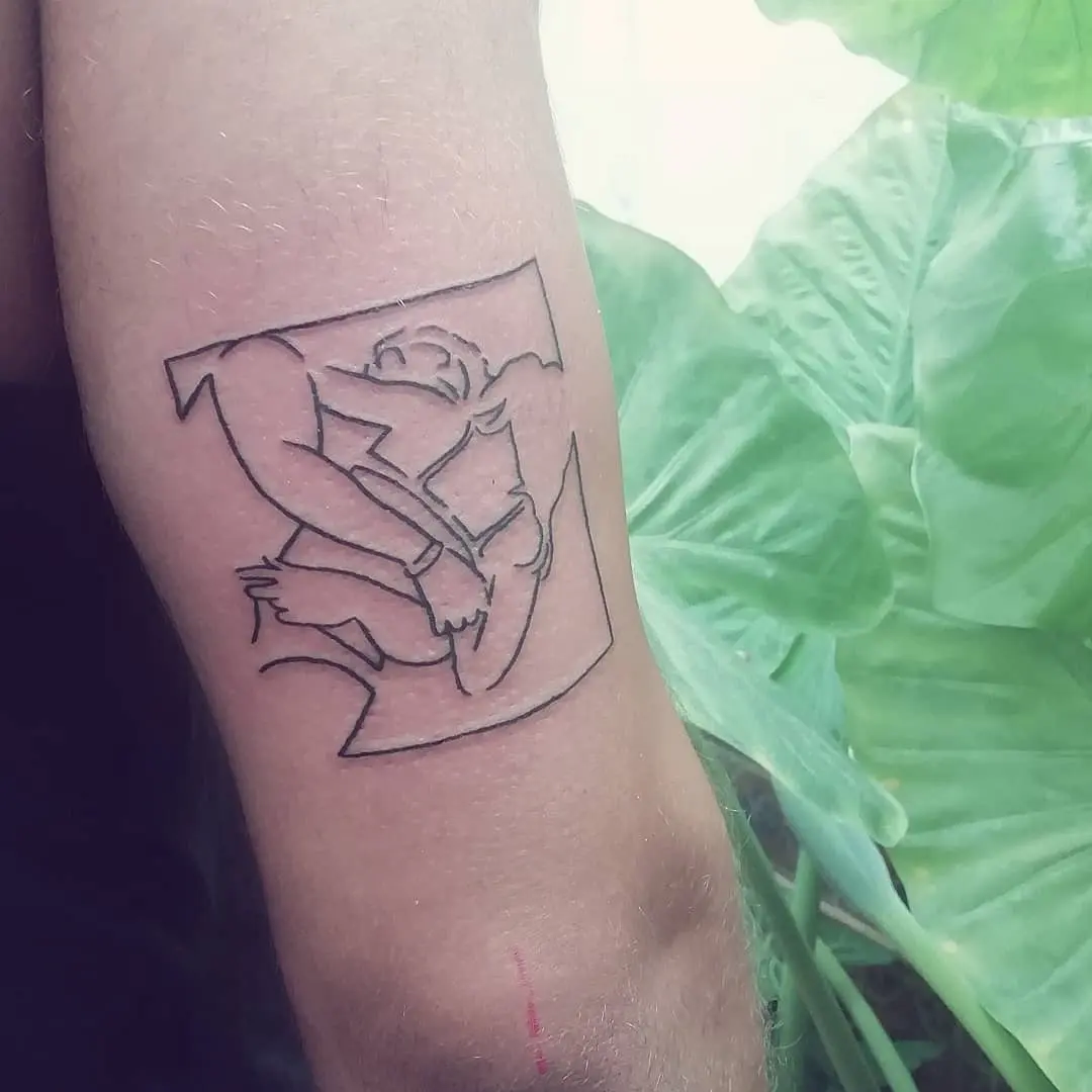 Galerías de Tatuajes Increíbles 101 Jabier Cabrera🐒 2020.08.05 1 of 2 Hoy ha tocado sesion de hermanos. Aqui una foto de contorno lineal. . . . portr