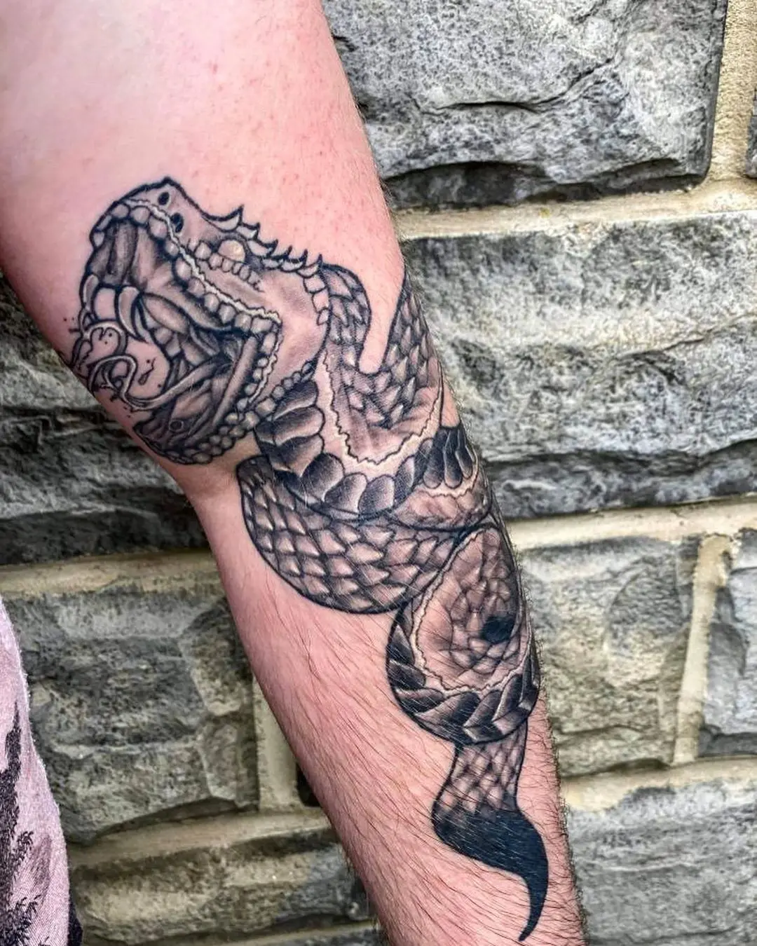 Galerías de Tatuajes Increíbles 57 Jesse Bailey 2020.08.01 2 of 4 Healed snake is did last year✌🏼 looved doing this Thanks for the sick photos @