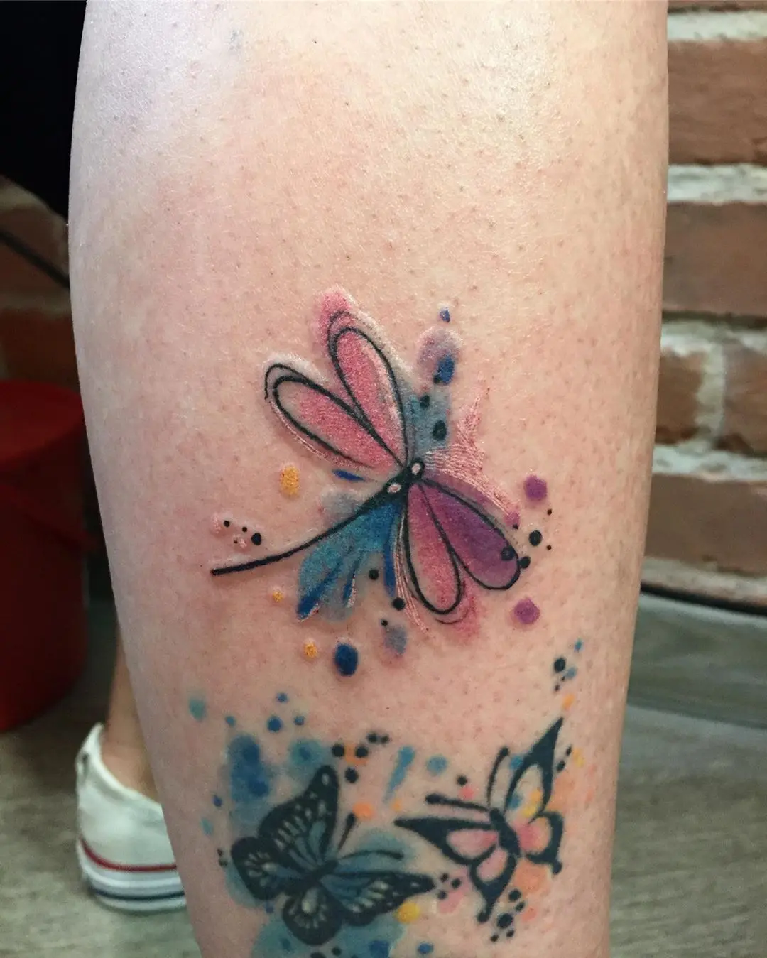 Galerías de Tatuajes Increíbles 42 Kinga Wilusz Ojrzyńska 2020.08.09 minitattoo smalltattoo dragonflytattoo smalltattooforgirls watercolortattoo