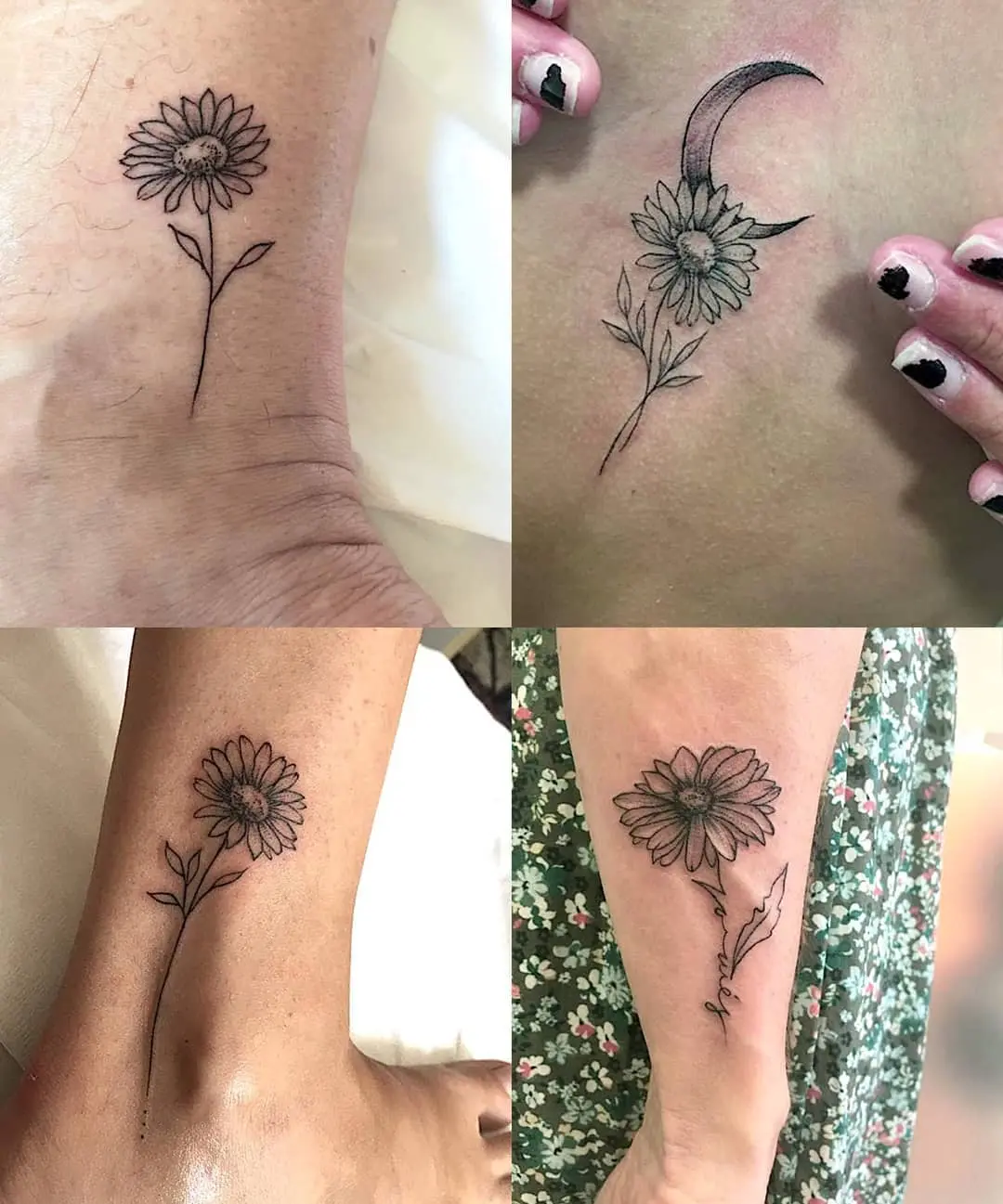 Galerías de Tatuajes Increíbles 15 Lorna Jukes 2020.08.06 Daisy family tattoo 🖤🌼 gracies per la confianca familia pinsandneedlesstudi