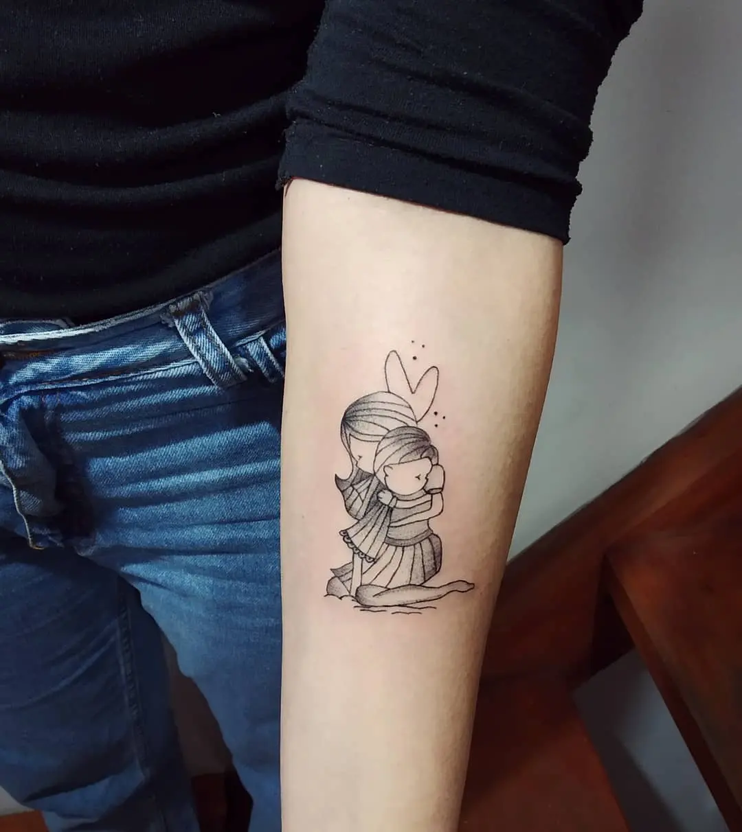 Galerías de Tatuajes Increíbles 29 Rocio Lobera 2020.08.08 Toda la ternura en un tatuaje. 🥰 Para Juli representacion de ella su hijita.