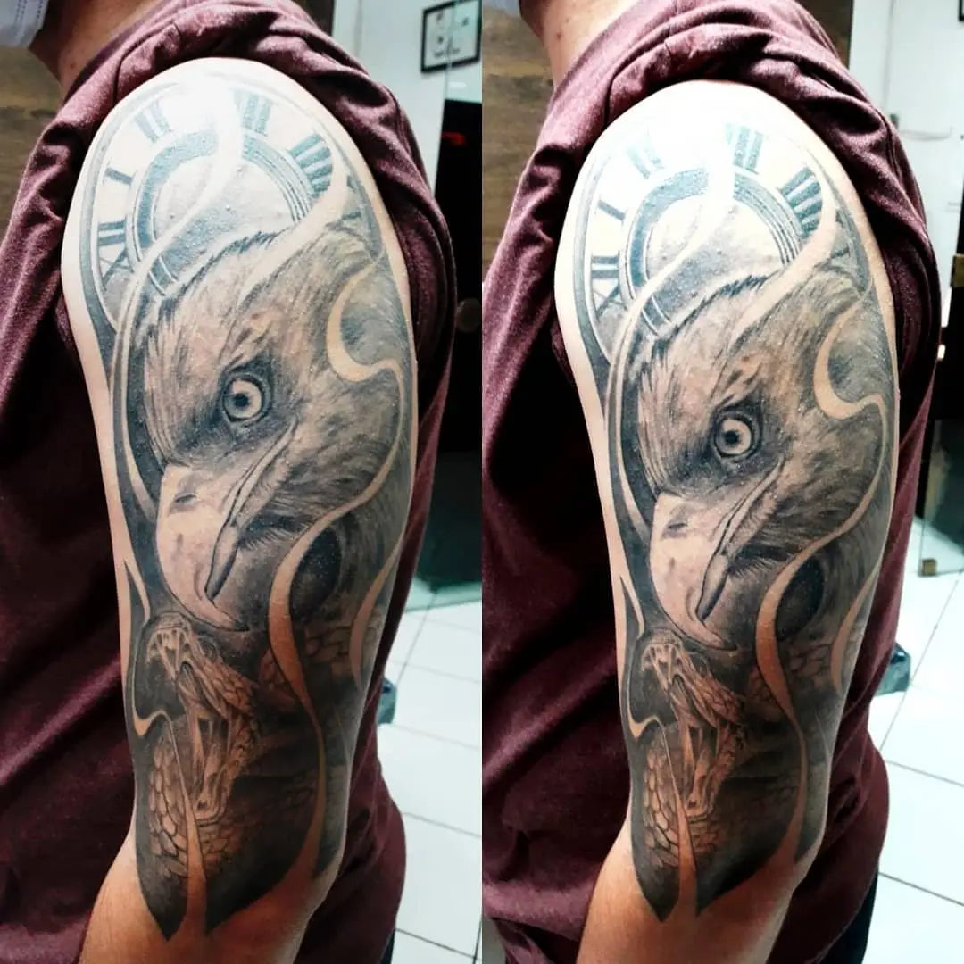Galerías de Tatuajes Increíbles 68 Rodrigo Román Rios 2020.07.17 Black and grey realizado en Alkimia utilizando negro puro . Gracias a todos los