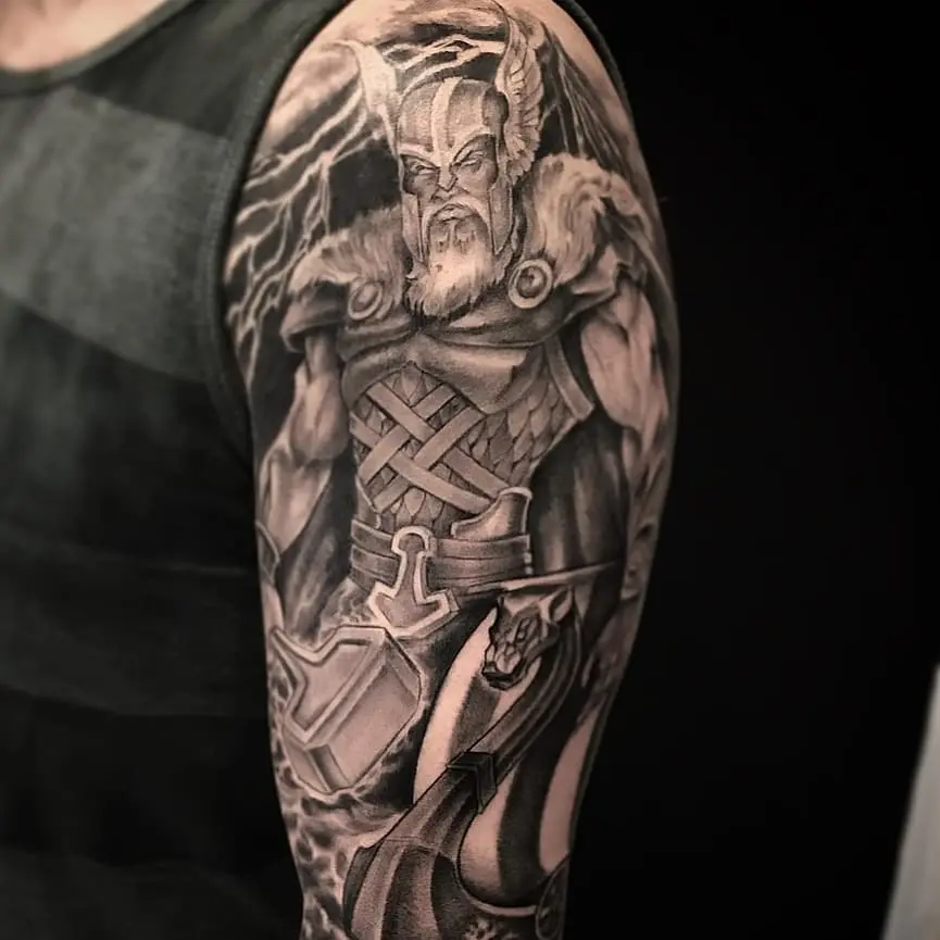 Galerías de Tatuajes Increíbles 80 Santa Madre 2020.08.07 Thor nórdico antigo Þórr é o deus nórdico dos trovões e das batalhas. Perten