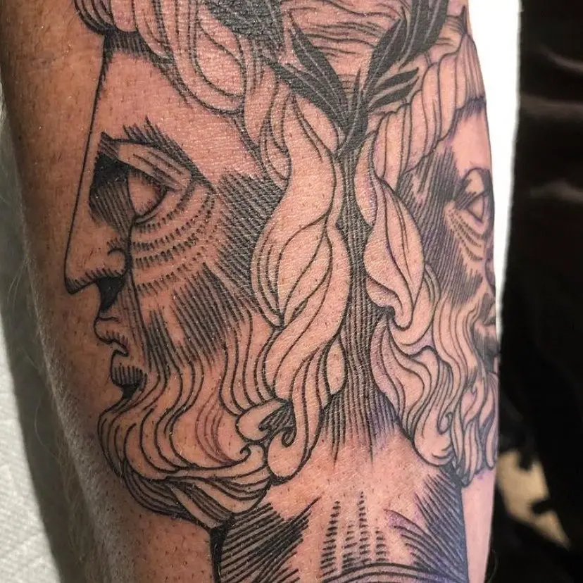 Galerías de Tatuajes Increíbles 77 Sentient Tattoo Collective 2020.07.21 2 of 2 Fresh lines from @kapustatattoos 💉🏛️ The ancient Roman religion believes Janu