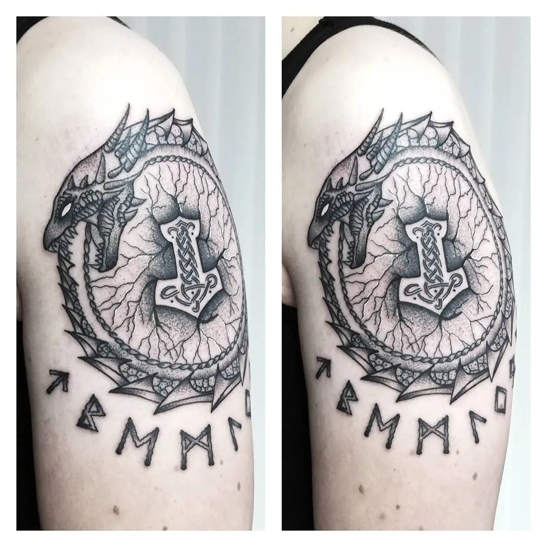 Galerías de Tatuajes Increíbles 84 Silvi Melches 2020.08.06 Midgardschlange. THX Eike🤘 midgardsnaketattoo midgard midgardschlange welte