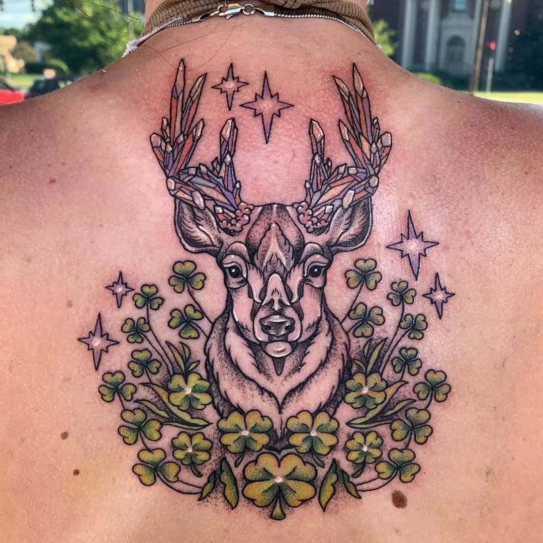 Galerías de Tatuajes Increíbles 63 UAS 2020.07.24 Fun deer tattoo by artist @artbykennedy uas 💞 she is now booking for the month