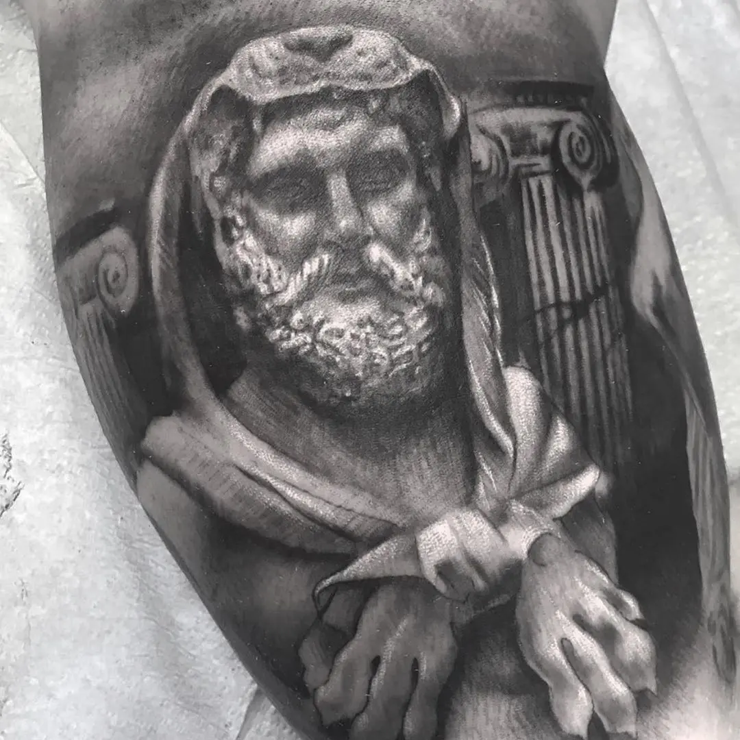 Galerías de Tatuajes Increíbles 96 uncle trashcan 2020.07.30 9 of 10 I actually really enjoy doing statues. Always have. I think it’s because when th