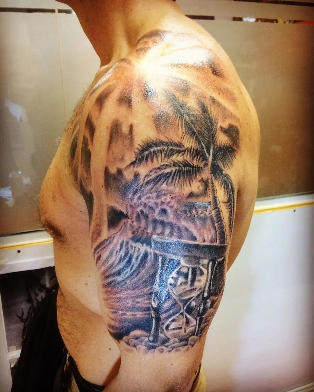Galerías de Tatuajes Increíbles 22 🇯🇵CARLOS NAKANE 🇯🇵 2020.08.13 1 of 2 Segunda pieza para Nicolasmuchas gracias y un gusto nuevamente🙏 🌞 ☁️ 🌴 🌊 ⏳