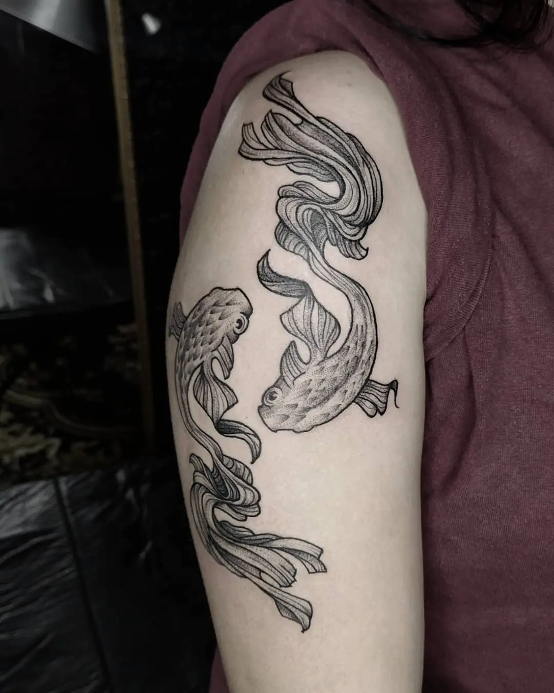 Galerías de Tatuajes Increíbles 17 Angel Insfran tattoo 2020.09.09 Ying yang 🐟🐟 yingyang tattoo tattooyingyang yingyangtattoo fish koifi