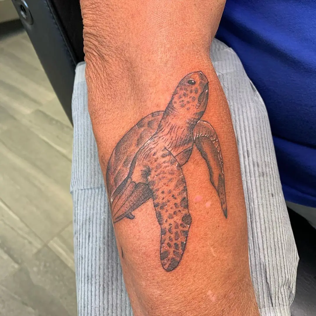 Galerías de Tatuajes Increíbles 28 Bri 2020.09.12 1 of 2 Super fun turtle from yesterday 💕 I had such a blast with this one cant wait