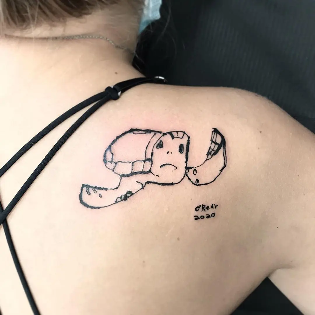 Galerías de Tatuajes Increíbles 32 Egee Ink 2020.09.11 ❤️ . . . turtletattoo lineworktattoo forillchildren