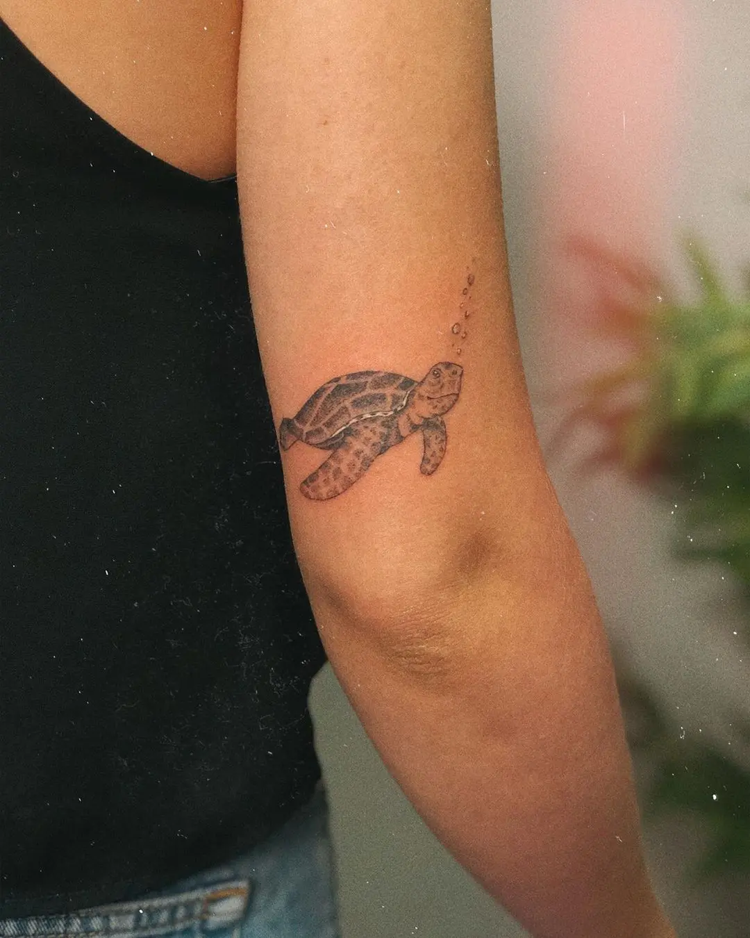 Galerías de Tatuajes Increíbles 50 LYDIA AMOR - tattoo leicester 2020.09.10 Sea turtle 🐢 •Hand Poked• @saintmariatattooing