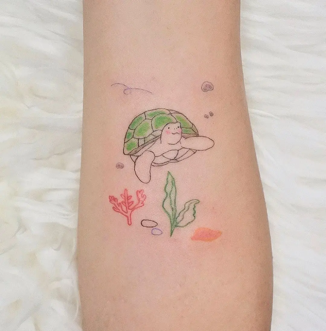 Galerías de Tatuajes Increíbles 61 Oatmeal Tattoo 2020.09.11 Yoselins princess on her arm 🐢 💕
