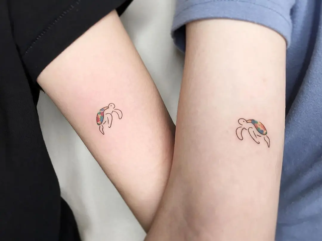Galerías de Tatuajes Increíbles 77 Tattooist Nieun 👩🎨 2020.08.23 1 of 3 •color turtle거북이