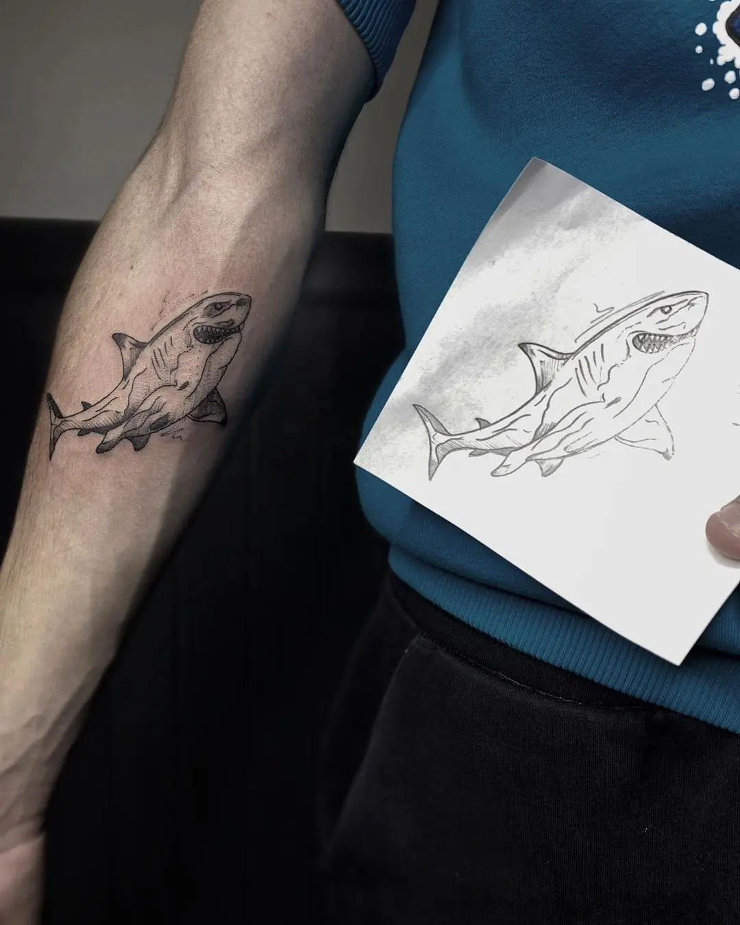Galerías de Tatuajes Increíbles 6 Тату в Кингисеппе 2020.10.11 🔹 Акулка по своему эскизу сделанная по акции акционные тату можно посмотреть
