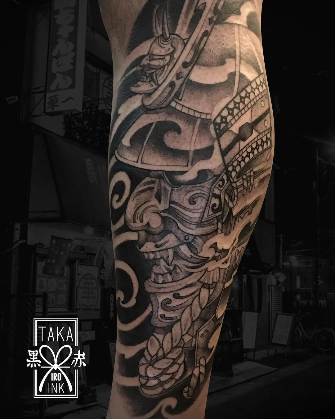 Galerías de Tatuajes Increíbles 41 Taka Iro Ink 2020.06.09 Samurai Oni diseno mio🎋 muchas gracias por la confianza @toni stolen 🙏🏼✨ c
