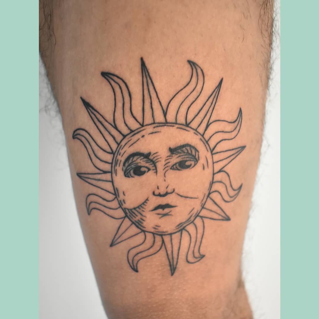 Sun Tattoos: 64 Ideas to Tattoo You 6 sol tattoo