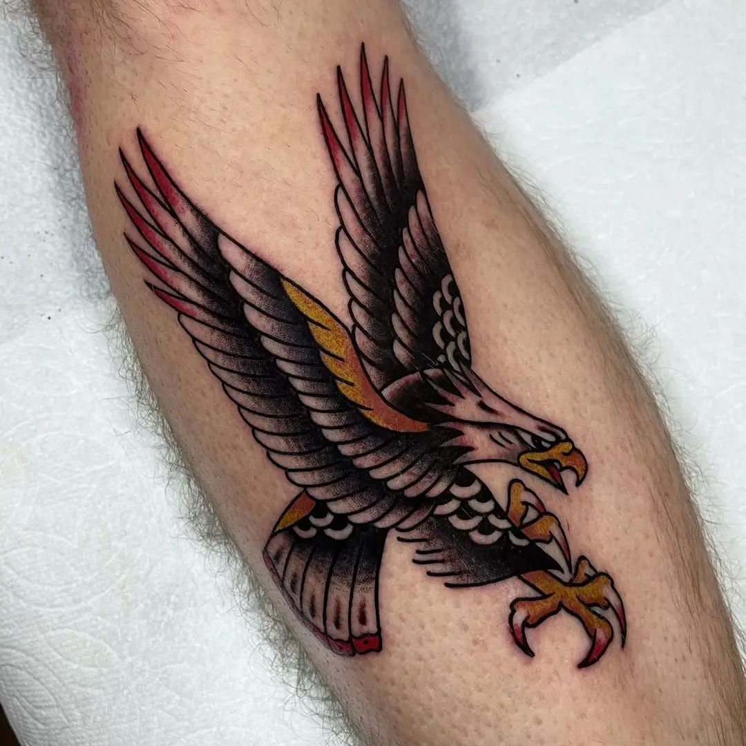 Incredible Tattoo Galleries 20 Casey Sullivan 2021.03.19 Eagle on the shin for @barrettjameslindsay thanks dude 🦅