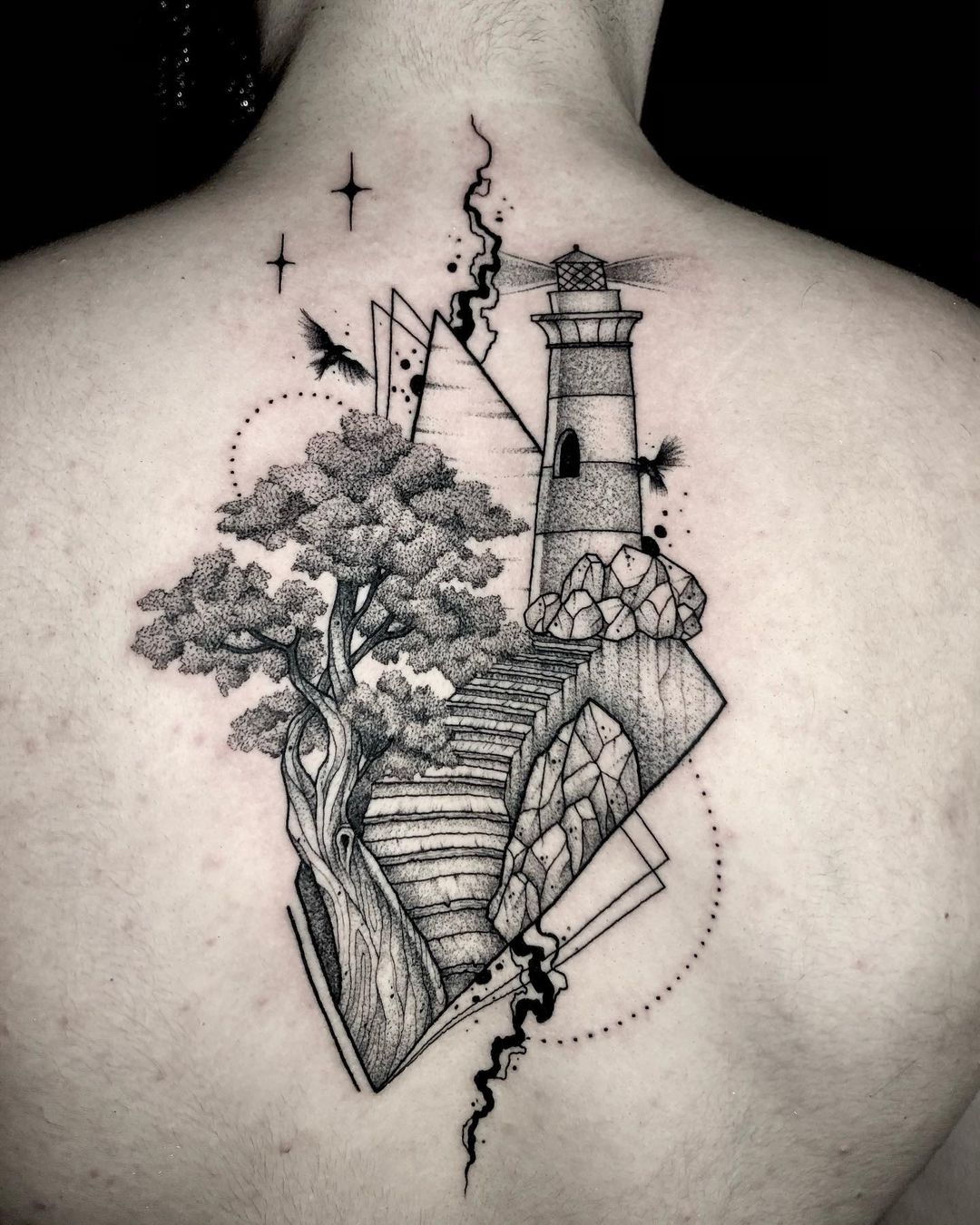 Gabriel Bermúdez 2021.03.19 1 of 5 ✖️Blackwork✖️🔪 Ilustracion blackwork que disfrute mucho hacer Muchas gracias