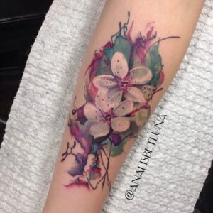 diseño tatuaje flores