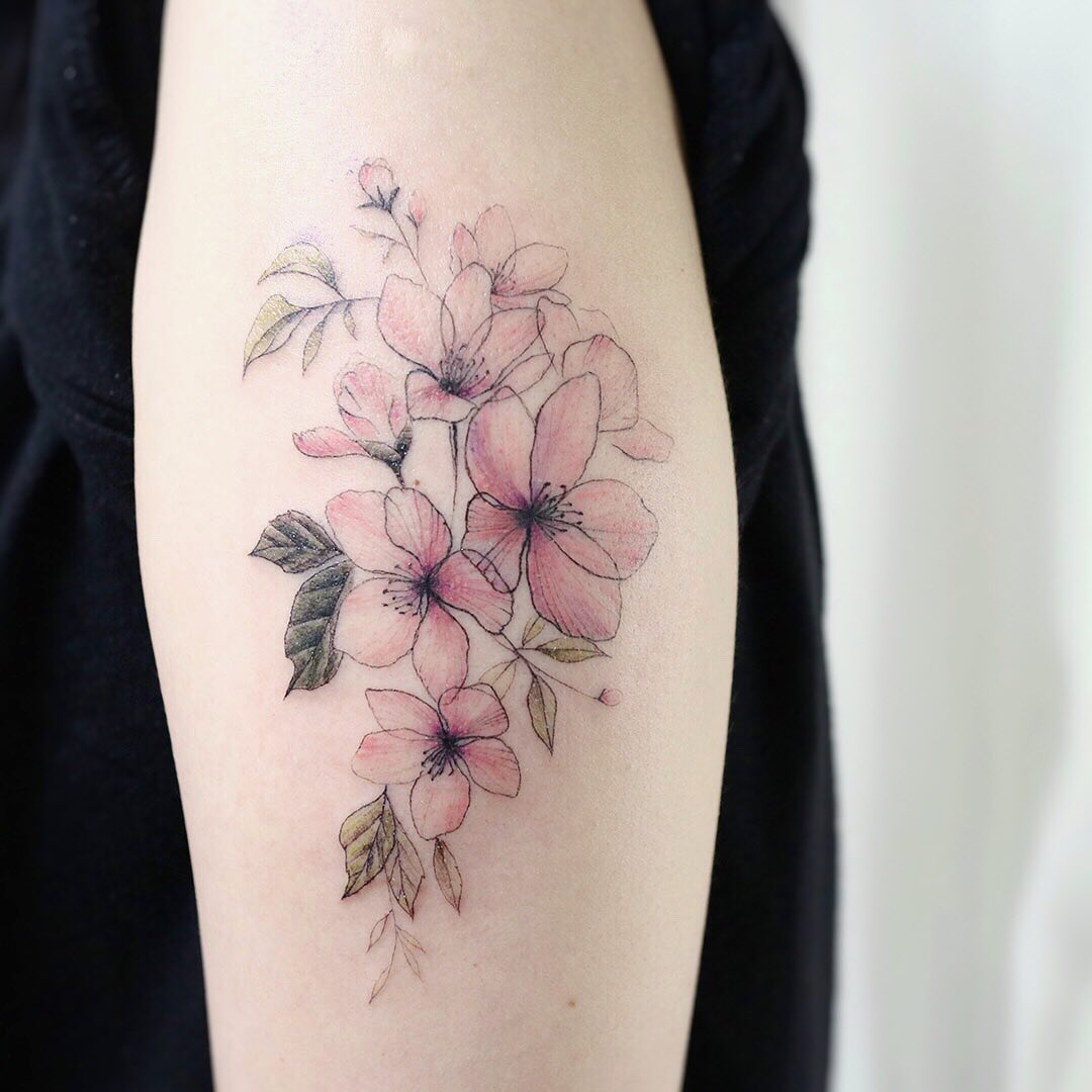 49 Apple Blossom Tattoos Los Mejores Tatuajes