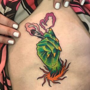 134 Tatuajes de Marihuana, Mota o Cannabis 2 tatuaje de marihuana