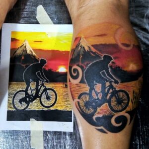 tatuaje ciclismo