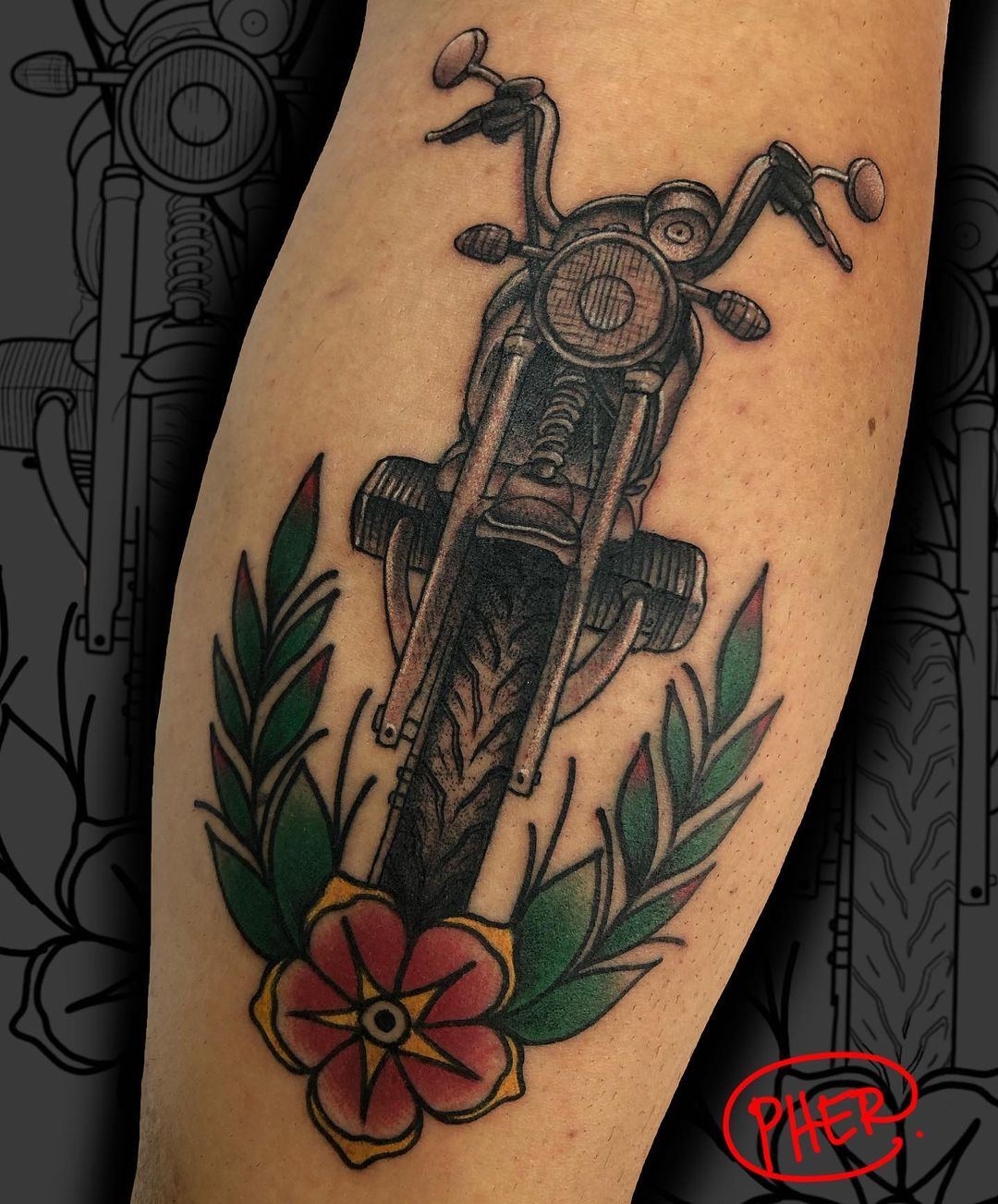 Biker Tattoo Images  Designs