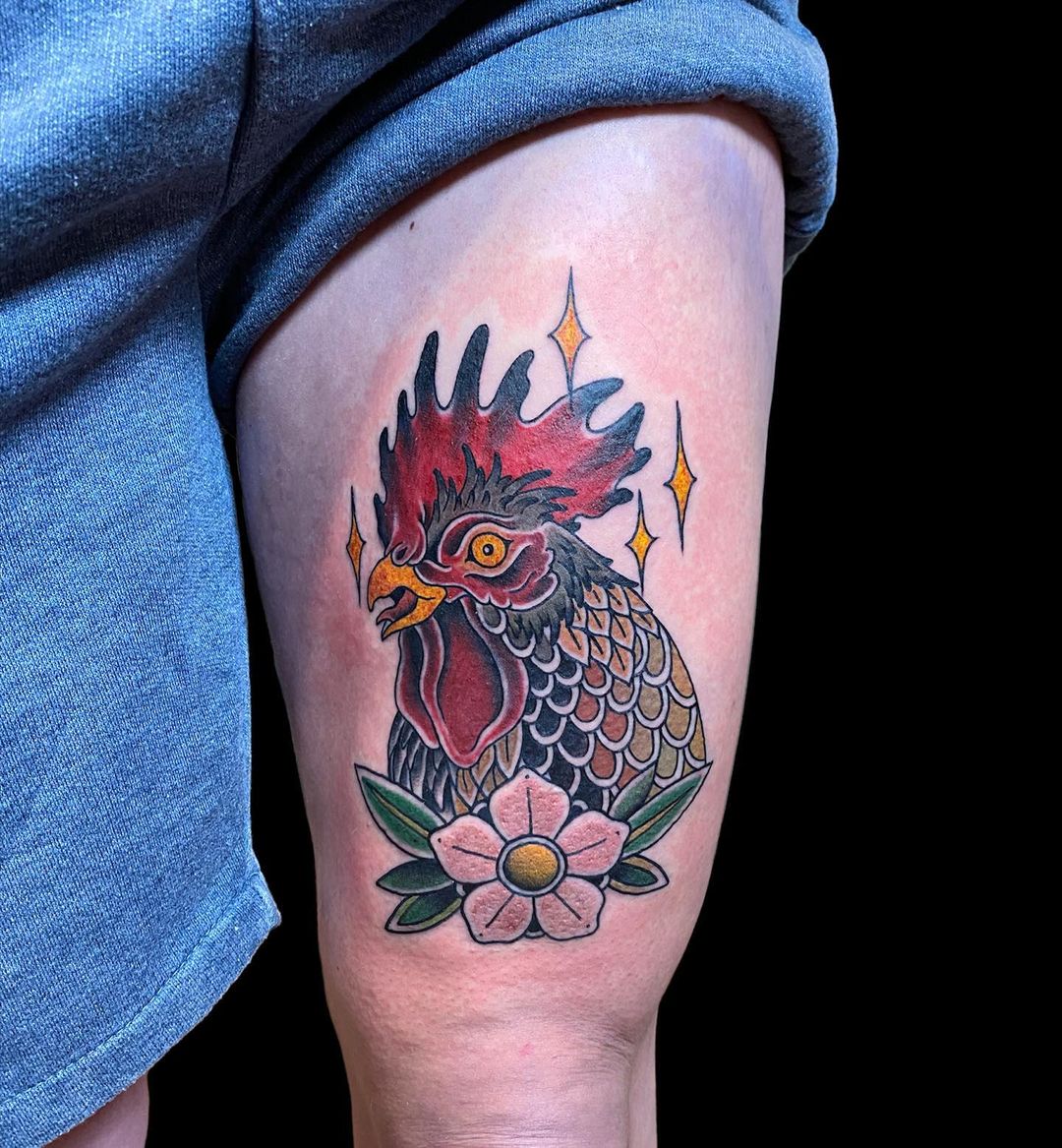 84 Rooster Tattoos: Art and Symbolism
