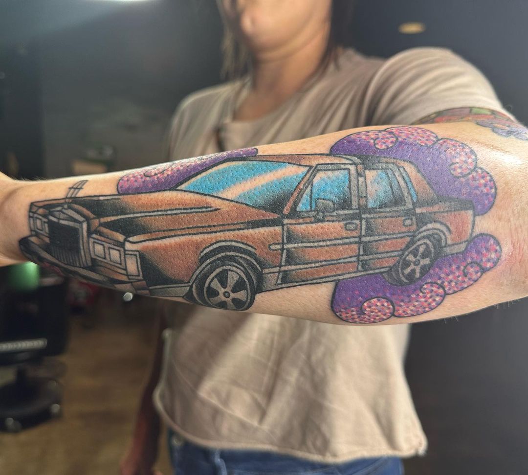 Car Tattoos: The Latest Trend in Body Art 18 car tattoos
