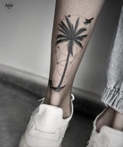 palm tattoo