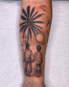 tatuaje palmera
