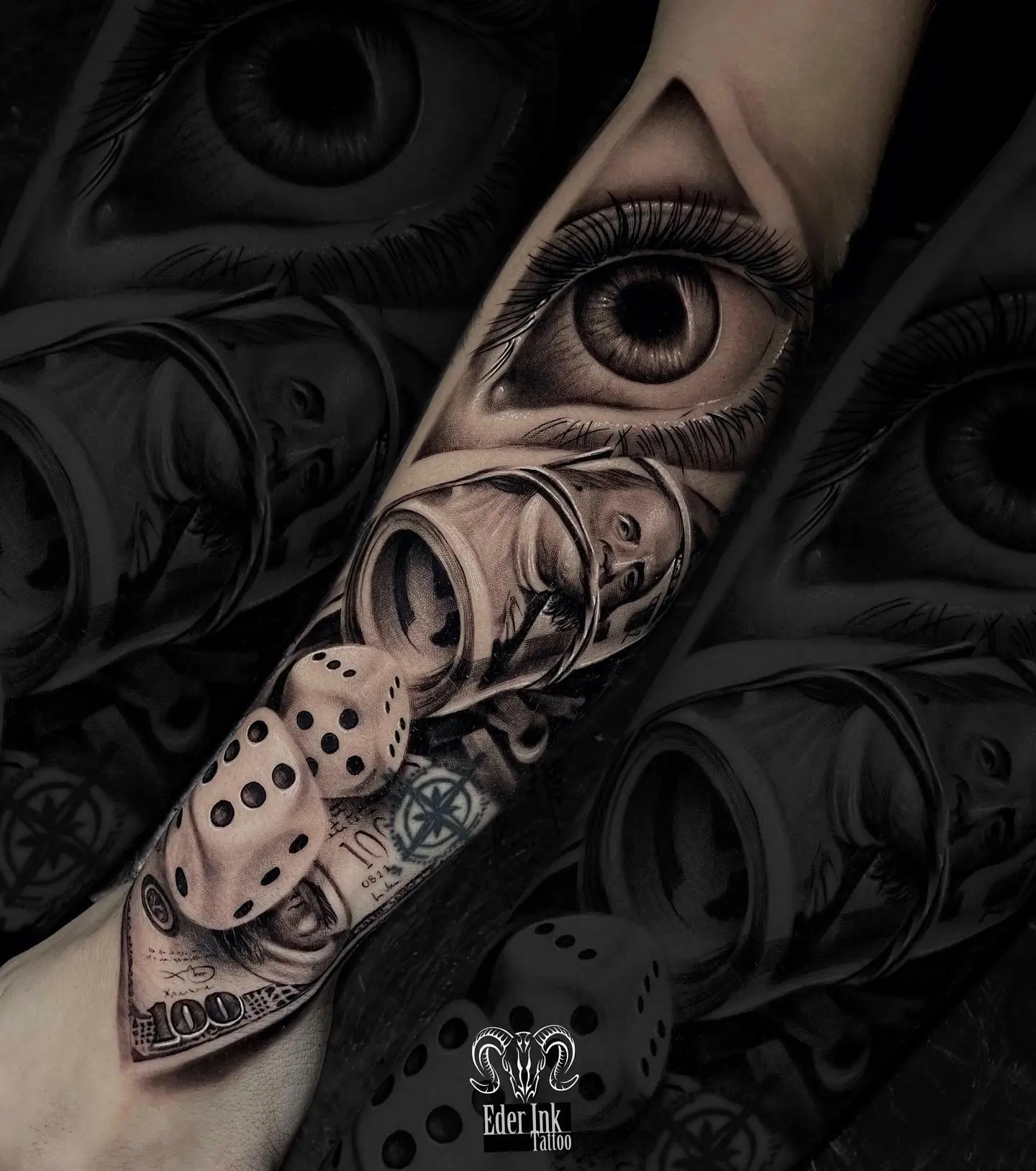 Tatuajes de Dados: Significados y Diseños Únicos 2 eder ink tattoo 1628292387 2634629962898753440 240197083